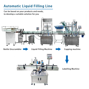 Nước ép tự động nước giải khát 6 vòi phun nhựa pet chai thủy tinh chai nước điền đóng nắp và ghi nhãn máy - Product Image 3