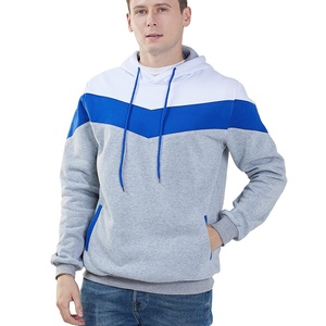 Sweat à capuche polaire oversize confortable pour homme, style streetwear hip-hop, avec couleurs contrastées et design graphique brodé cool à fermeture éclair - Product Image 6