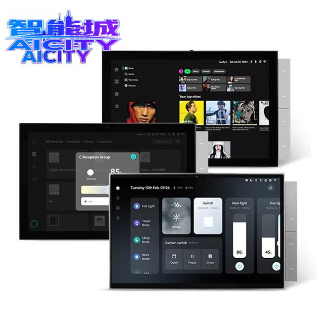 SQ 10.1" Inch AICITY Smart Life Smart Home System IPS Android WiFi Touch Screen Zigbee Gateway BLE Wall Central Control Panel
