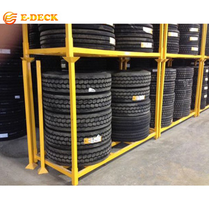 Tùy chỉnh sơn tĩnh điện tiêu chuẩn Châu Âu xếp chồng lốp lưu trữ <span class=keywords><strong>Pallet</strong></span> xe tải ống thép kệ - Product Image 5