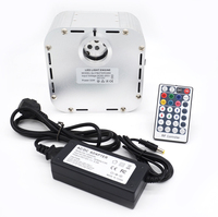 Kit de fibres optiques 32W RGBW Twinkle App LED Light Engine avec contrôle par application, 0,75/1,0/2,0 mm, 1000 pièces, 4 mètres, pour plafond étoilé