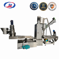 Ligne de granulation à anneau d'eau, compacteur monophasé 1000 kg/h, machine de recyclage de films plastiques pour PP PE LDPE HDPE