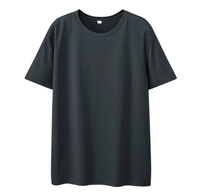 T-shirt personnalisé pour homme, col rond uni, manches courtes, t-shirt décontracté en coton, coupe décontractée, haut basique pour tous les jours, vêtement d'été