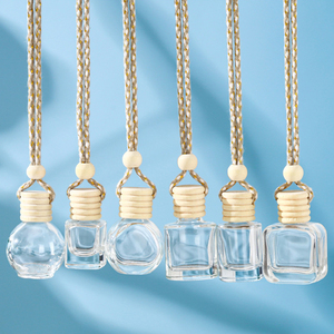 Đầy màu sắc cổ 8ml 10ml Vent Clip tự động Tinh dầu nước hoa làm mát không khí xe hơi rõ ràng Rỗng Xe sậy khuếch tán chai - Product Image 5