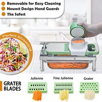 Draagbare Roestvrijstalen Groentechopper 8 Messen Ui Dicer Container Voedselsnijder Snijmachine Voor Fruit Groente Gereedschap
