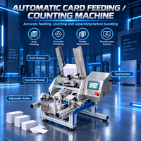 Machine de comptage automatique de cartes avec ligne de production de bandage, système de pagination et d'attachage de cartes haute vitesse pour cartes à jouer