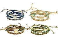Bracelet réglable en zircon motif tortue turquoise RH PRB-593/594 pour les vacances à la plage
