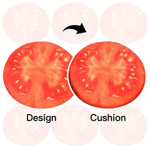 بيع بالجملة مخصص للاستخدام المنزلي كرسي محشو من الفاكهة القطنية وسادة مستديرة ناعمة من القطيفة وسادة وسائد من القطيفة - Product Image 5