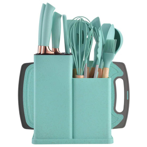 Kitchen <b>Tool</b> Set New Style 19 Pieces Kitchenware Black Green Pink Gray Cooking <b>Tools</b> <b>Silicone</b> Kitchen Utensils Set - Product Image 1