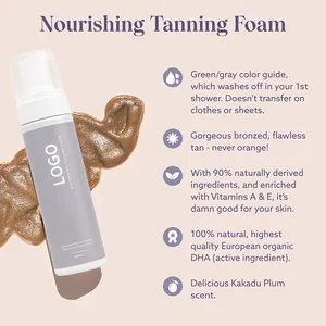 Private Label Self Tanner Mousse - Self Tanning Enriched With Vitamin A E Provides Streak Free Natural Organic Ingredients