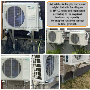 High Load Capacity Aluminum External Air Conditioner Wall Mounting <strong>Bracket</strong> Heavy Duty Welded Fixed Mount - Product Image 5