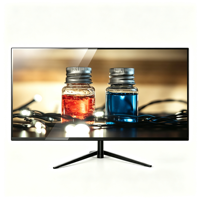 Nouvel écran de bureau pour PC LED noir de 27 pouces, plat, IPS, 2K 2560x1440, 60Hz, 300 cd/m², 5 ms, contraste 3000:1, ports DP//USB, garantie 1 an