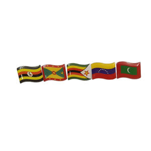 Pin de Bandera Personalizado de Fábrica, Pin de Bandera Mundial de Metal, Pin en Relieve con Esmalte Suave y Duro para Decoración - Product Image 2