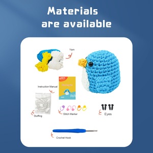 Kit de Ganchillo de Pingüino The <span class=keywords><strong>Woobles</strong></span>, Suministros para Tejer a Mano, Material para Hacer Muñecos de Animales a Crochet - Product Image 3