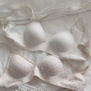 Summer floral French triangle cup bra for small busts, push-up and wire-free - Product Image 4