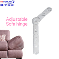 Bisagra de respaldo de sofá en forma de L, bisagra ajustable para reposabrazos, bisagra manual para reposabrazos y reposacabezas de sofá, y bisagra plegable pequeña y plana