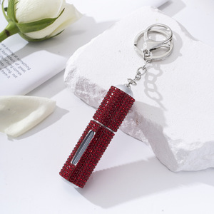 5ML Bling Perfume botella llavero Rhinestone autodefensa recargable Spray botella <span class=keywords><strong>llaveros</strong></span> lujo Spray botellas llavero - Product Image 4