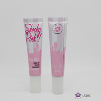 Tube à presser pour brillant à lèvres rose, vide, pièces, conteneurs de 8ml, 10ml, 15ml, 20ml