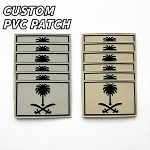 Custom PVC Rubber <b>Patches</b> Embossed Sew-On Badges Logo <b>Patch</b> for Clothes Hats <b>Bags</b> Low MOQ in Stock - Product Image 1