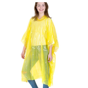 Poncho Impermeable Desechable de 0.015mm de Material PE, Universal para Adultos, Uso en Viajes, Estilo Simple, Cubierta Impermeable Individual - Product Image 4