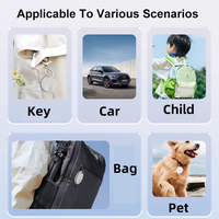 Mini traceur GPS intelligent avec application, télécommande, localisateur de clés, pour Apple, Google, Find My Wallet, suivi des animaux de compagnie, fabriqué en plastique