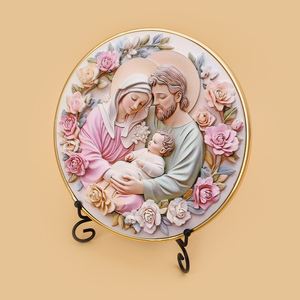 Nuovi Arrivi: Ornamenti da Scrivania Creativi di Alta Qualità con Tema Religioso della Natività di Gesù e della Vergine Maria - Product Image 2