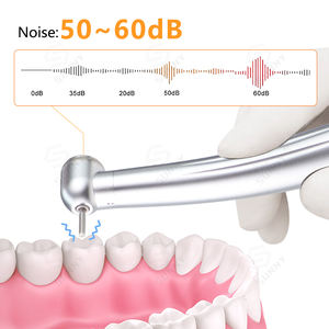 Turbina dental de alta velocidad con rodamiento cerámico y botón pulsador de 4 orificios para herramientas de dentista - Product Image 4