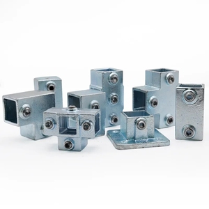 40x40mm ống vuông kết nối mảnh mạ điện khuỷu tay ba chiều Ống Vuông cố định doanh - Product Image 1