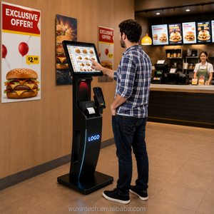 Kiosco <span class=keywords><strong>de</strong></span> Autoservicio para Restaurantes - Terminal <span class=keywords><strong>de</strong></span> Pedidos y Pagos con Pantalla Táctil, Lector <span class=keywords><strong>de</strong></span> Tarjetas <span class=keywords><strong>de</strong></span> Crédito NFC, Punto <span class=keywords><strong>de</strong></span> Venta para Comida Rápida, Kiosco <span class=keywords><strong>de</strong></span> Comida Prefabricada - Product Image 3