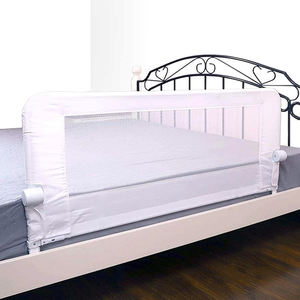 מתכוונן רשת מעקה המיטה כפול חבילה לפעוטות תאום מלא מלכת מלך גודל מיטת רכבת משמר - Product Image 2