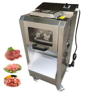 Commercial Small Round Knife Automatic Slicer 3mm Commercial Bacon Fresh Beef Slice Slicer