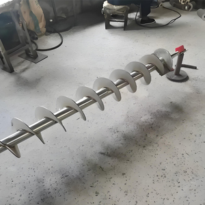 Liên tục chịu mài mòn kim loại Auger Feeder mùa xuân vít chuyến bay xoắn ốc lưỡi băng tải hình thành máy cho gia cầm trang trại - Product Image 5