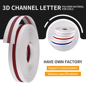 Production chinoise <span class=keywords><strong>3D</strong></span> plastique polymère aluminium canal lettre <span class=keywords><strong>bobine</strong></span> <span class=keywords><strong>3D</strong></span> forme de rouleau pour matériel décoratif Service de coupe personnalisé - Product Image 2