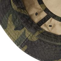 Fabricante logotipo personalizado Camo cubo sombrero pescador hombres sol pesca gorra camuflaje cubo sombrero
