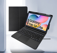 Casing Keyboard Wireless dengan Touchpad dan Antarmuka USB untuk Samsung Galaxy Tab S6 Lite 10.4, S8 11, S7 11, A8 10.5, A7 10.4
