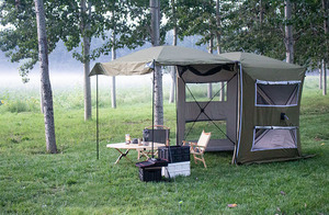Tenda Parasole Automatica per Auto, Tenda Pieghevole per Auto, Tenda Posteriore per Tour in Auto, Campeggio e Riparo dal Sole - Product Image 3