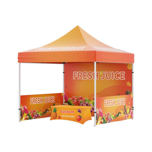Aanpasbare 10x10 milieuvriendelijke waterdichte opklapbare partytent met aluminium frame en logo voor evenementen & zakelijke beurzen - Product Image 1