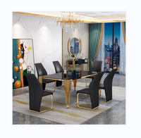 Ensemble de tables rondes en acier inoxydable doré de luxe léger, trois tailles différentes, verre trempé, petite table basse décorative