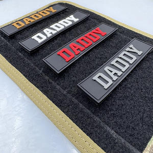 Нашивка-значок DADDY Dad Creative Word для морали команды, из ПВХ, мягкая резина, 3D, водостойкая, треугольная, с ночной подсветкой, для рюкзака - Product Image 4