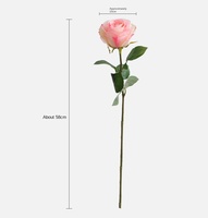 Rose 3D personnalisée au toucher réel avec revêtement réaliste au toucher, fleurs artificielles réalistes pour les arrangements floraux de mariage