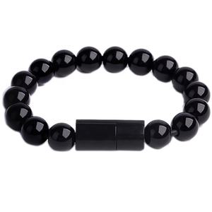 Braccialetto di ricarica <span class=keywords><strong>USB</strong></span> indossabile da 24cm cavo di perline caricabatterie portatile per telefono <span class=keywords><strong>USB</strong></span> per <span class=keywords><strong>iPhone</strong></span> tipo C cavo dati per telefoni Android <span class=keywords><strong>Micro</strong></span> <span class=keywords><strong>USB</strong></span> - Product Image 3