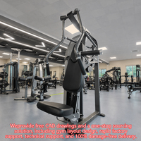 Mesin Chest Press Vertikal Komersial dengan Resistance Selectorized untuk Latihan Kekuatan Tubuh Bagian Atas di Gym Profesional