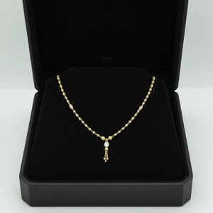 สร้อยคอทองชั้นดีที่มีรายละเอียดลูกปัดที่ซับซ้อนและจี้ห้อยขนาดเล็กสำหรับสไตล์ชาติพันธุ์อมตะ - Product Image 2