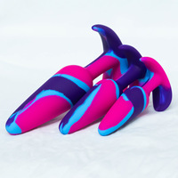 Ensemble de Plugs Anaux Discrets en Silicone Souple Coloré avec Queue, Jouets Sexuels BDSM pour Couples et Fétichistes Gays