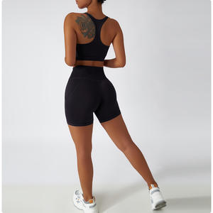 Vêtements de Yoga en Nylon recyclé écologique, ensemble de Yoga sans couture pour femmes, ensembles de Fitness, d'entraînement, survêtement pour femmes - Product Image 6