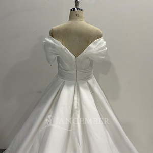 Vestido de Novia de Tul Satinado de Alta Calidad Lsqx135, Vestido de Princesa con Falda Voluminosa para Recepción, Jancemebr - Product Image 5