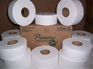 Papel de papel de polpa de madeira virgem pura atacado fabricado em rolo ecológico de 1/2/3 camadas