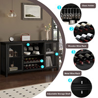 Meubles de cuisine modernes en bois sur mesure OEM, buffet, bar à café, meuble de rangement avec penderie pour salle à manger, mobilier de maison