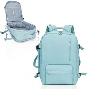 BSCI Factory High Quality OEM <b>Foldable</b> Lightweight Laptop Backpack Travel Backpack With USB Charging Port and <b>Shoe</b> Compartment - Product Image 3