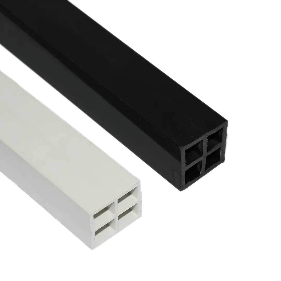 China Custom ABS Extruded Plastic Profiles Free Sample UPVC Electrical Trunking PVC Extrusion Manufacturers